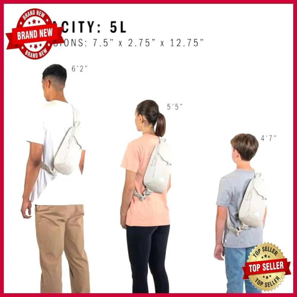 Lightweight Athletic Sling Bag with Adjustable Strap and Phone Pocket